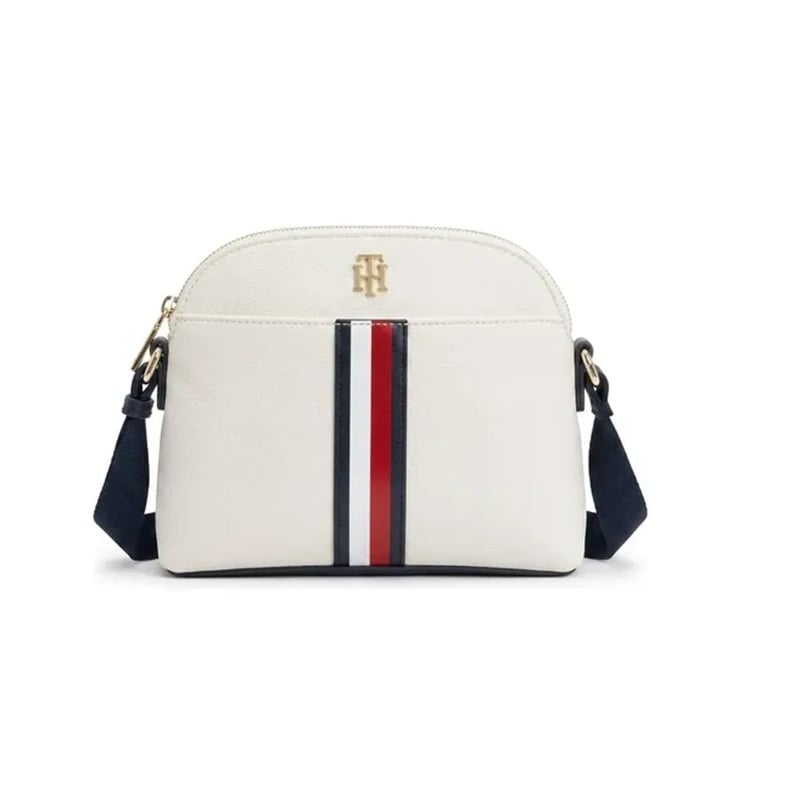 CARTERA CROSSBODY BANDOLERA TOMMY HILFIGER 69J8979  BLANCO CON ICONICO LOGO - 1