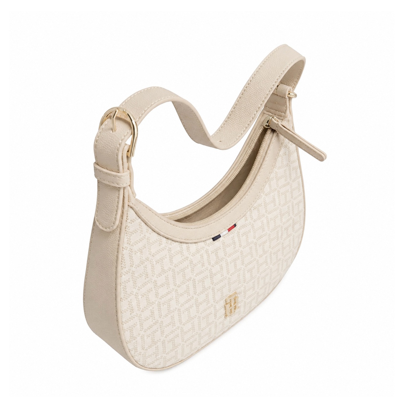 CARTERA DE HOMBRO BAGUETTE TOMMY HILFIGER MONOGRAM SHOULDER BAG BEIGE - 2