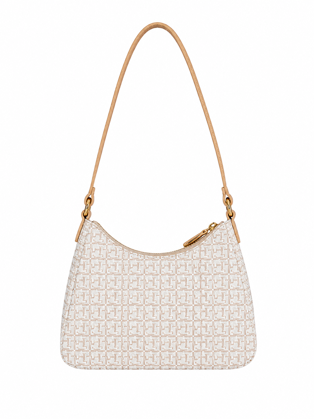CARTERA DE HOMBRO MINI BAGUETTE TOMMY HILFIGER MONOGAGRAM BEIGE - 2