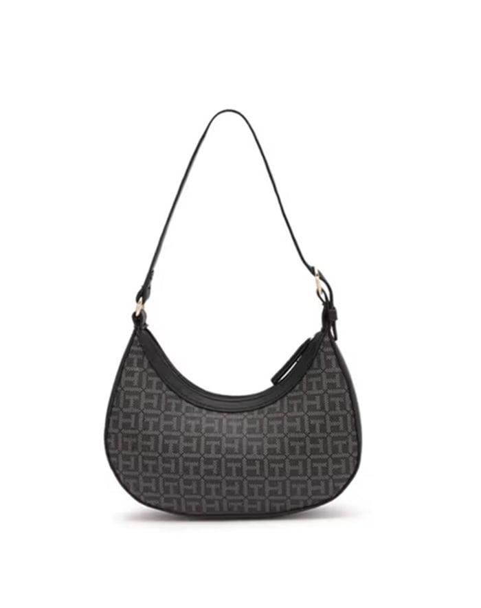 CARTERA DE HOMBRO BAGUETTE TOMMY HILFIGER MONOGRAM SHOULDER BAG NEGRO - 2
