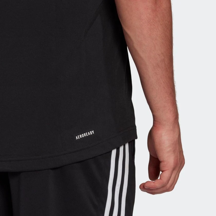 CAMISETA DEPORTIVA AEROREADY ADIDAS PARA HOMBRE COLOR NEGRO - 3