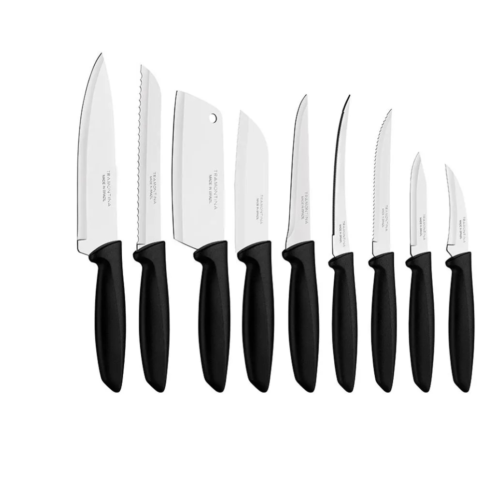 JUEGO CUCHILLOS X 9 PZ PLENUS - BLISTER - 23498/050 - TRAMONTINA - 1