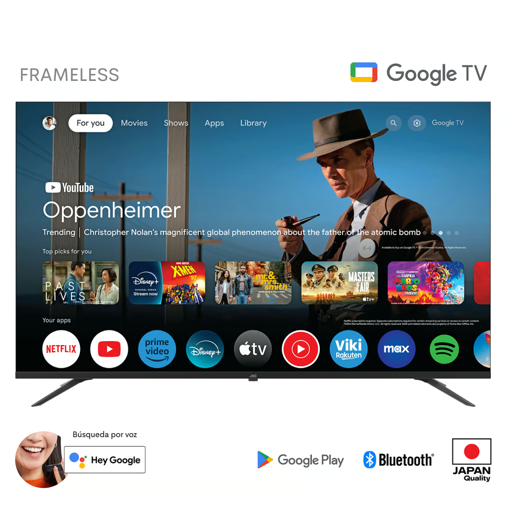 TELEVISOR JVC 58' UHD 4K GOOGLE TV LT-58KM548 - 1