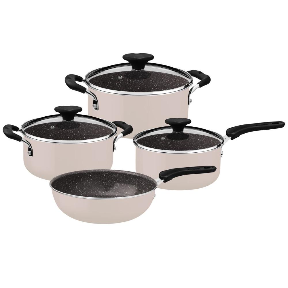 BATERÍA DE COCINA TRAMONTINA ROSA 4 PIEZAS - 28799/410 - 1
