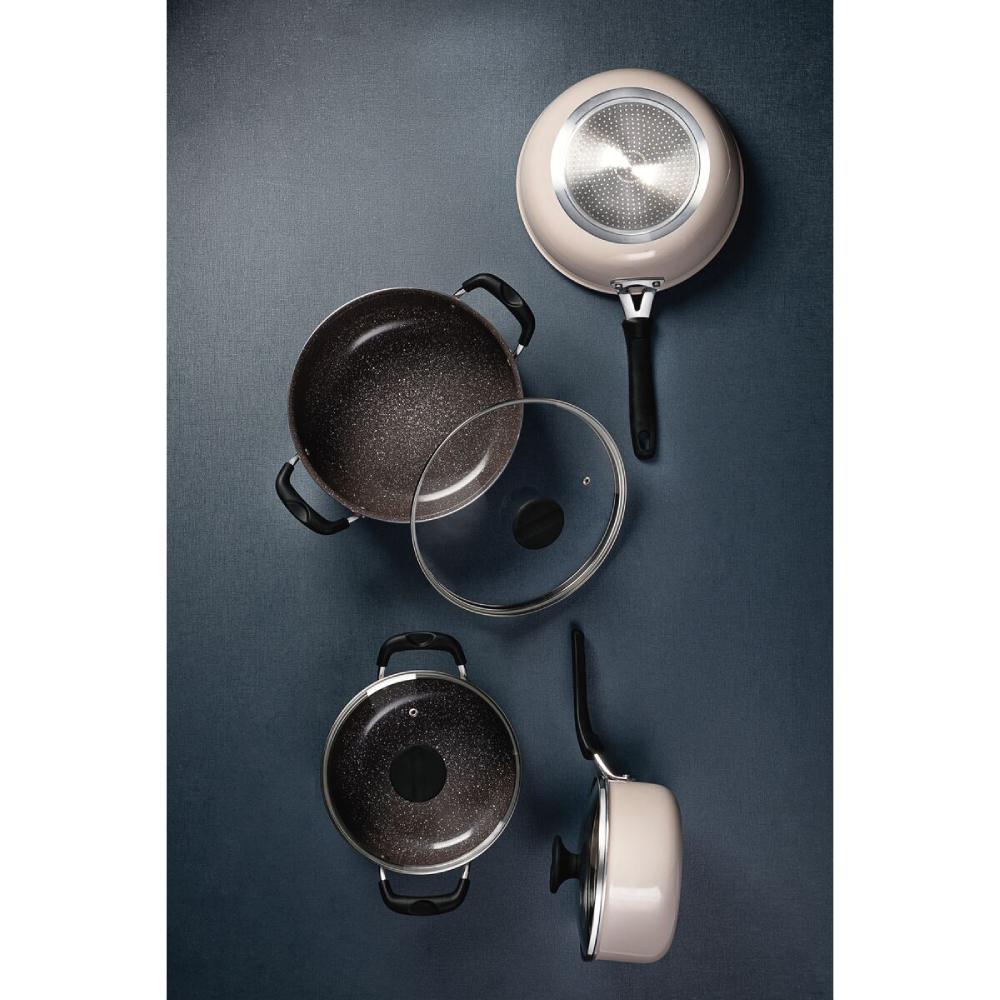 BATERÍA DE COCINA TRAMONTINA ROSA 4 PIEZAS - 28799/410 - 2