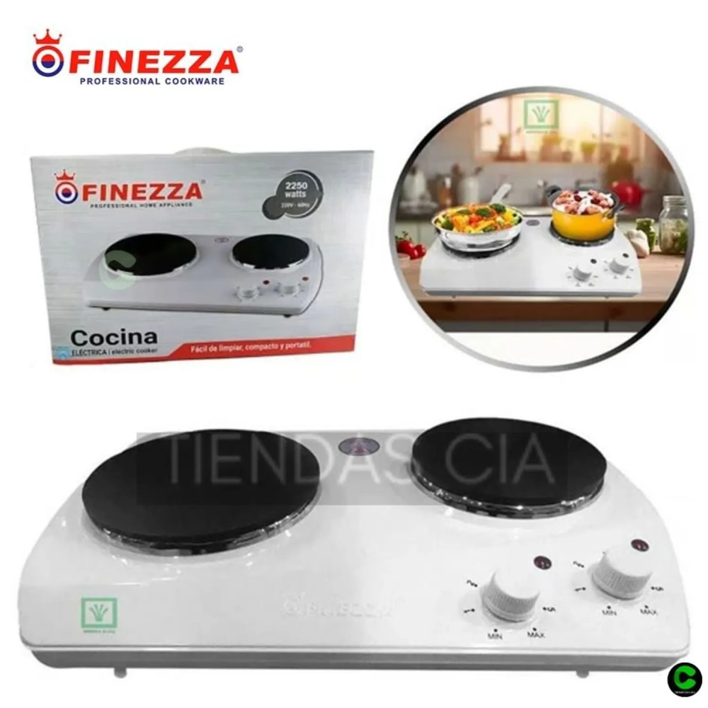 FINEZZA COCINA ELÉCTRICA FINEZA FZ-203D3B 2 HORNILLAS - 1