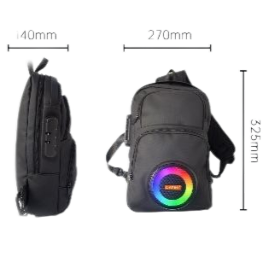 PARLANTE TIPO MOCHILA ANTIRROBO CAFINI CN-BBS6847 - 2
