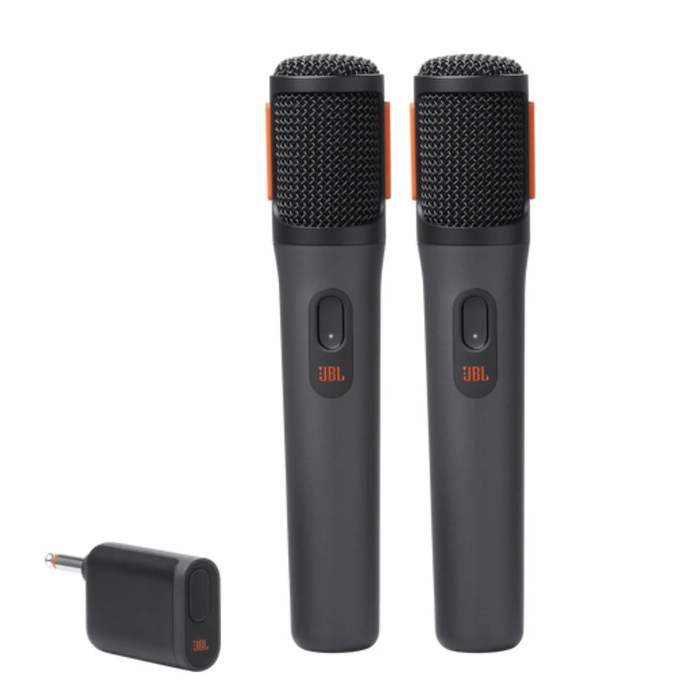 PACK 2 MICROFONOS JBL PARTYBOX WIRELESS MIC 20 HORAS - 1