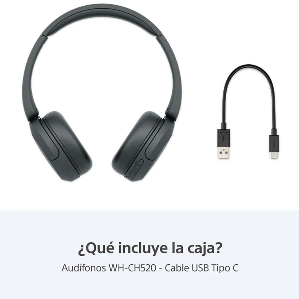 SONY AUDÍFONOS BLUETOOTH WH-CH520 NEGRO - 4