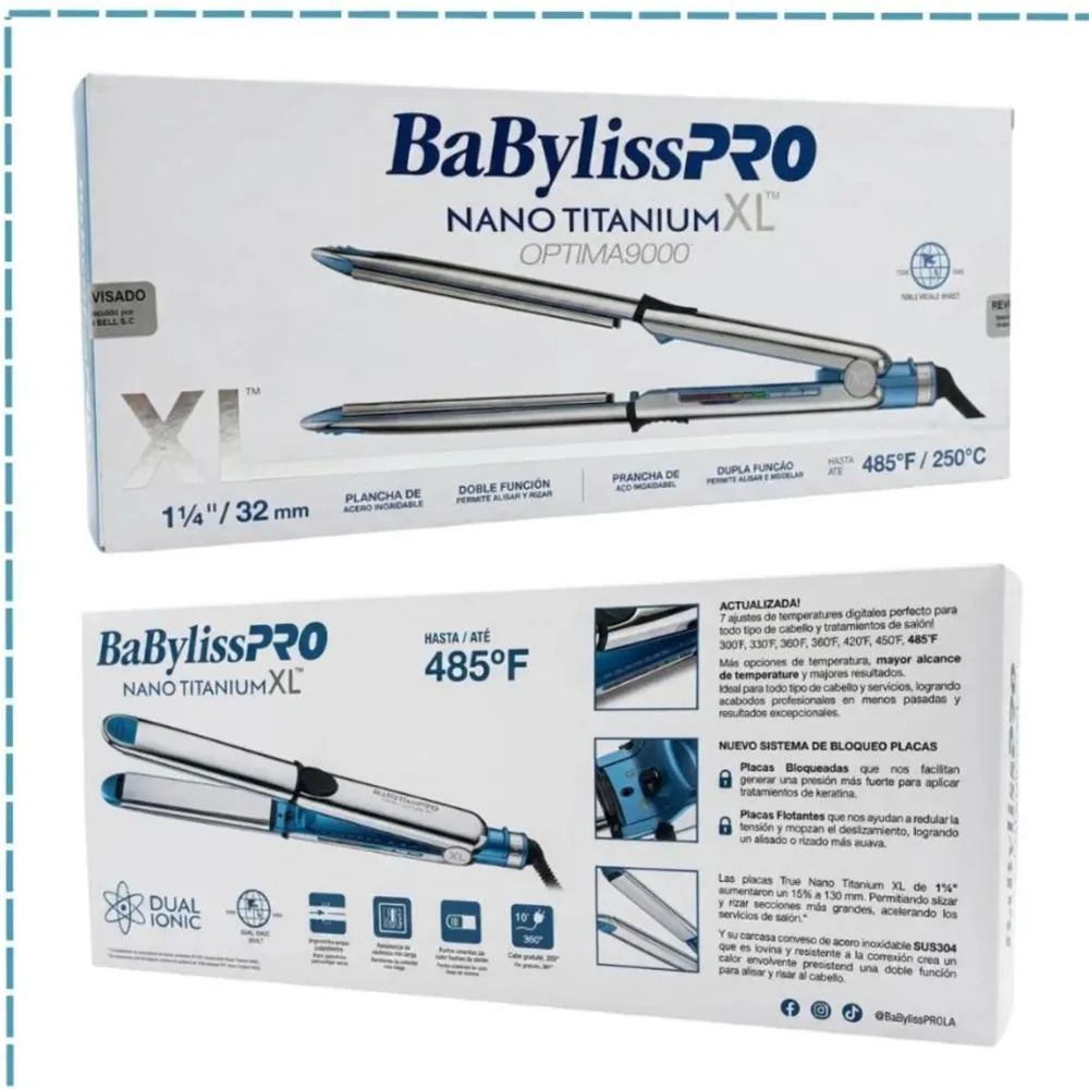 PLANCHA BABYLISSPRO OPTIMA 9000 XL NANOTITANIUM - 5