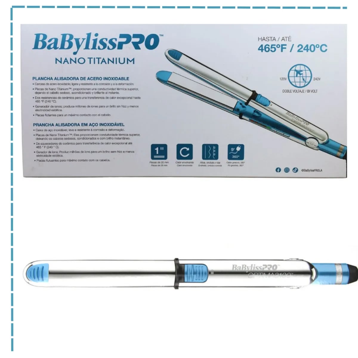 COMBO PLANCHAS PROFESIONALES PRO ÓPTIMA 2000 Y ÓPTIMA 3000 BABYLISSPRO - 4