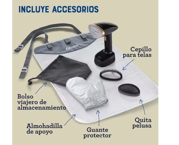 VAPORIZADOR OSTER® PLEGABLE DE MANO NEGRO/COBRE GCSTFS300 - 3