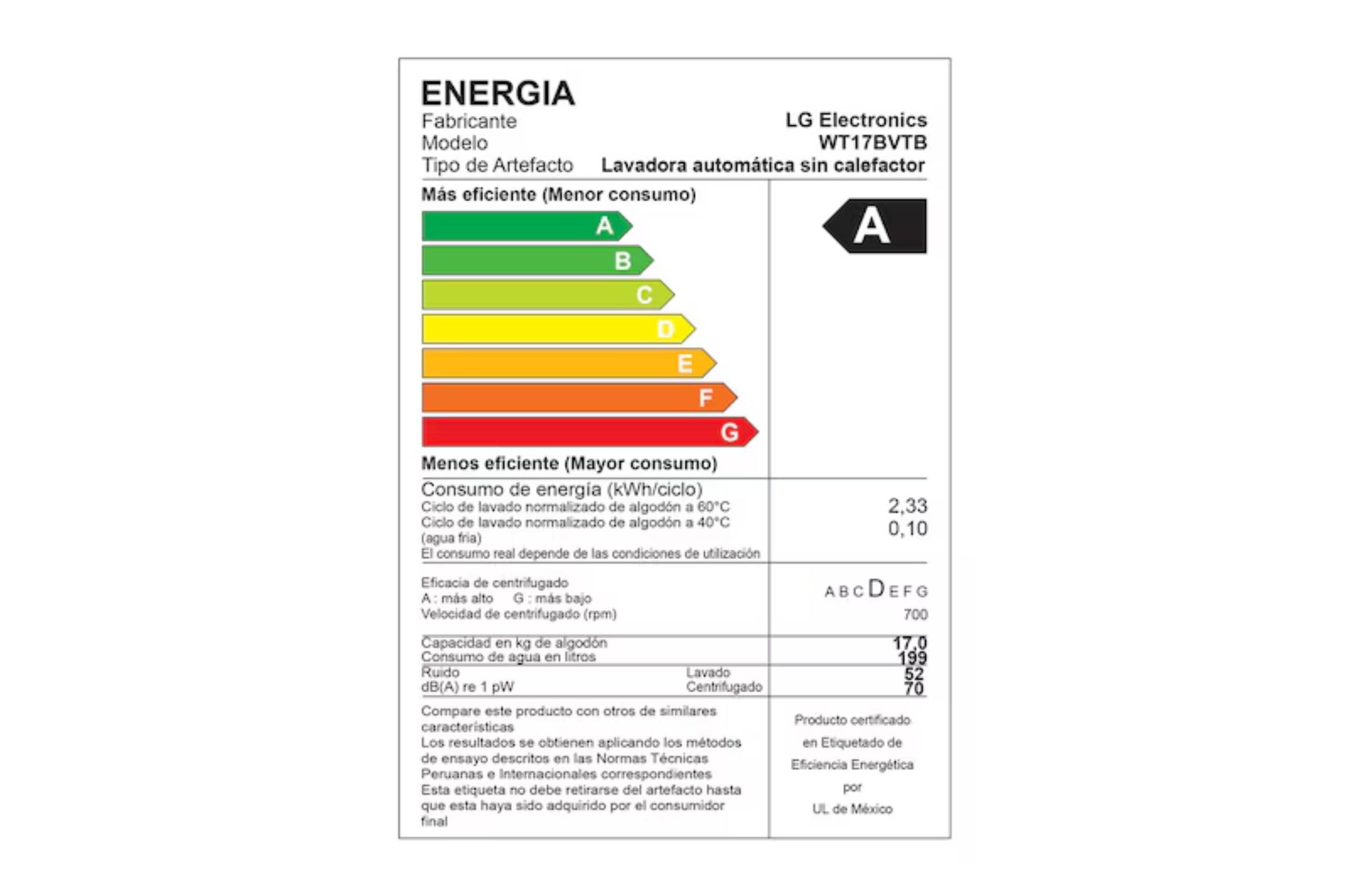 LAVADORA LG TURBODRUM CARGA SUPERIOR - WT17OBVTB 17KG - 5
