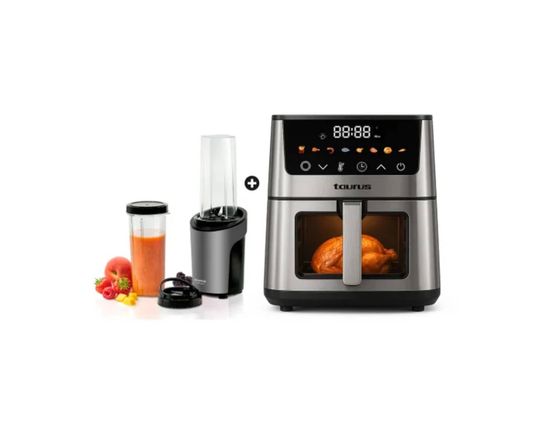 FREIDORA DE AIRE TAURUS SILVER FR II 5L - LICUADORA TAURUS SHAKE AWAY 2 0.6L - COMBO - 1