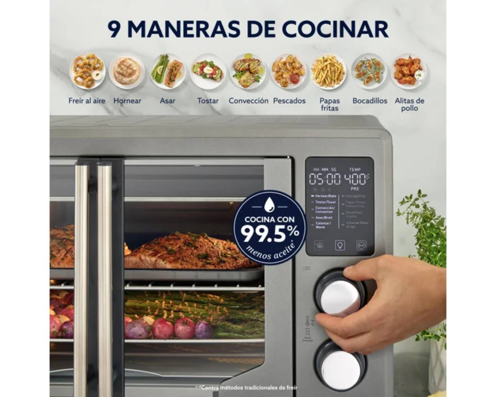 HORNO CON FREIDORA DE AIRE OSTER - TSSTTV42FDDAFNS 42L - 5
