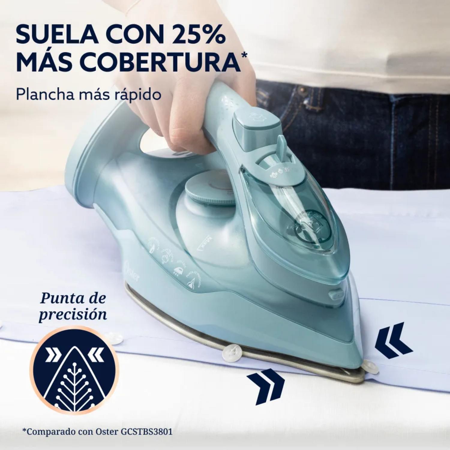 PLANCHA OSTER - AEROGLIDE VERDE GCSTAC7001-053 - 2