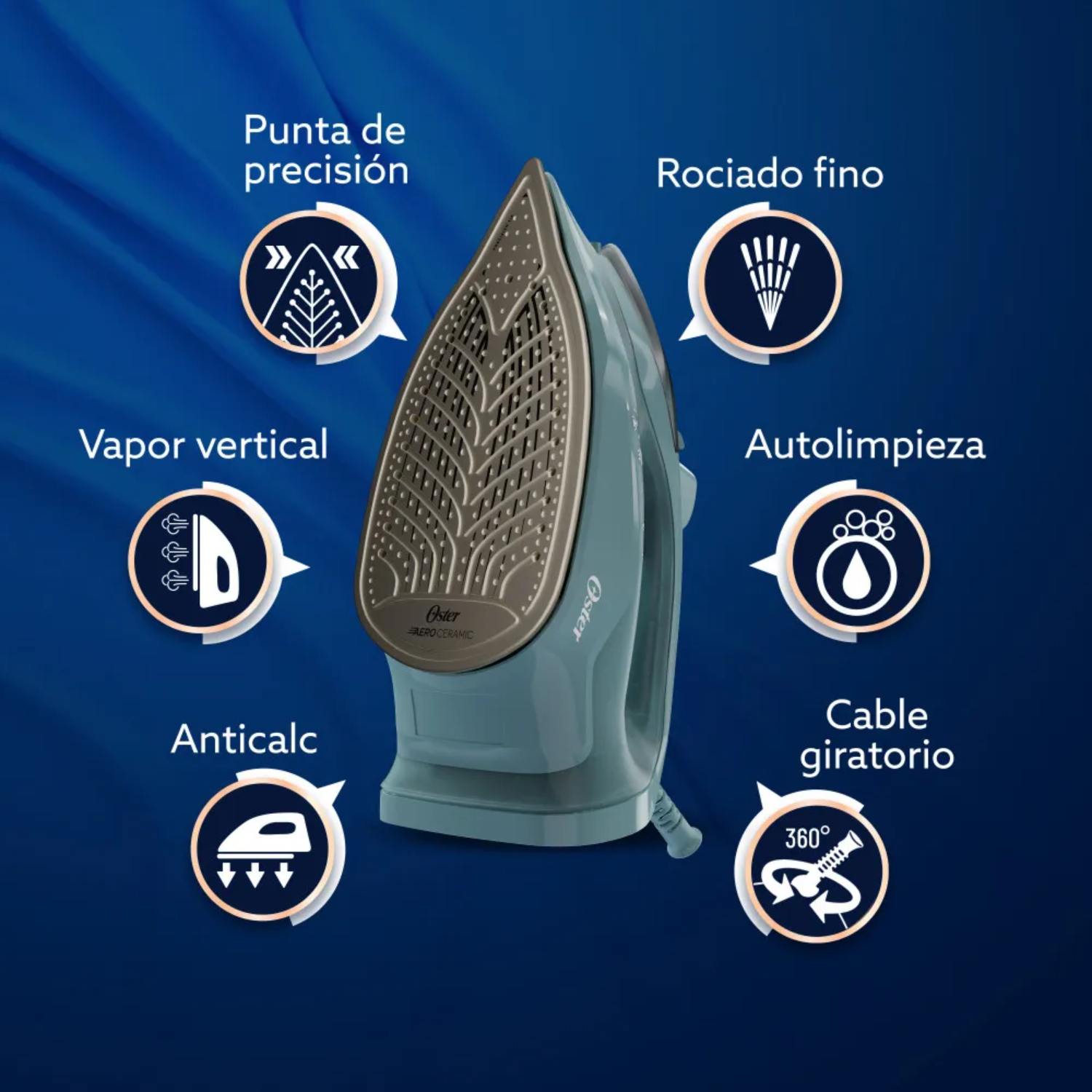 PLANCHA OSTER - AEROGLIDE VERDE GCSTAC7001-053 - 5