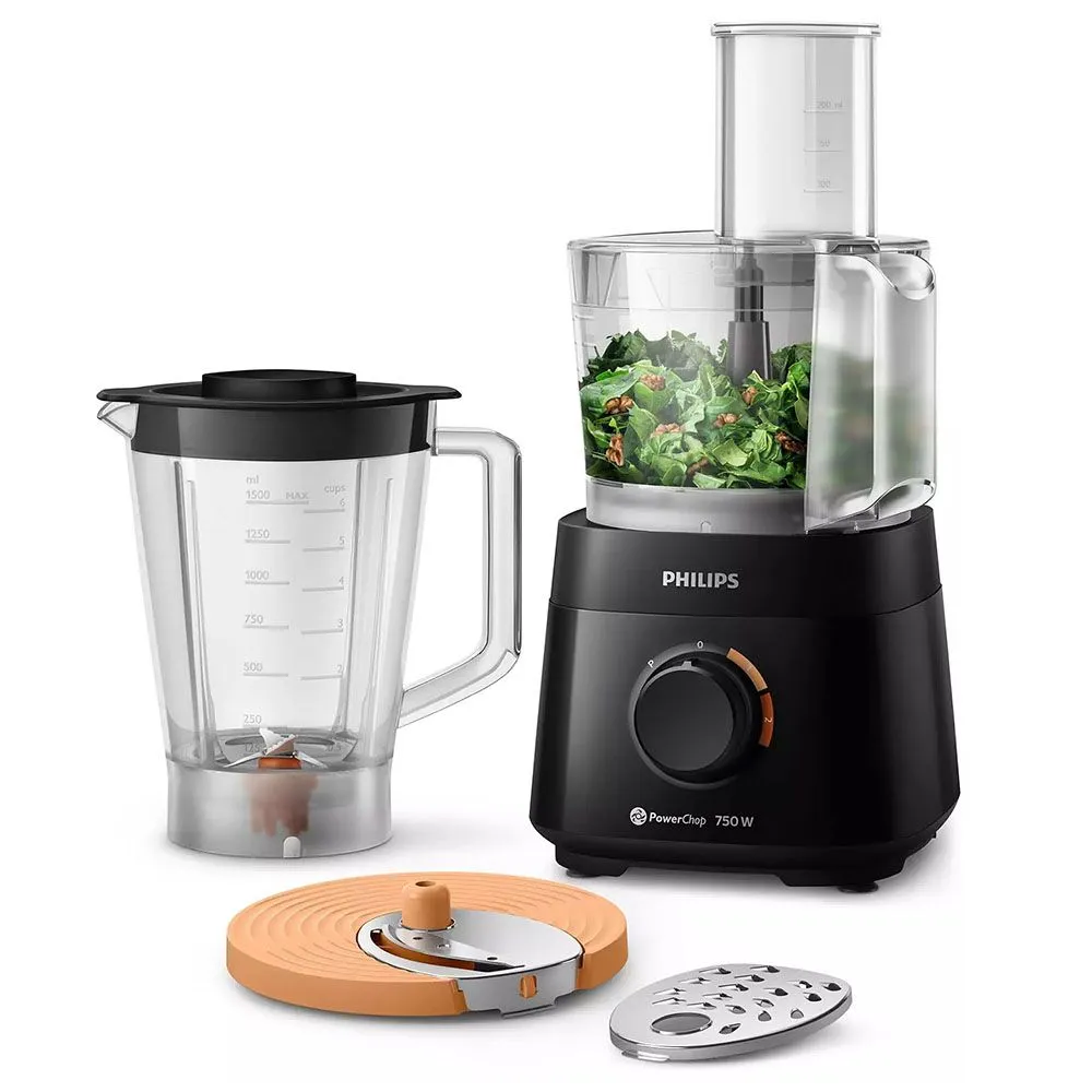 PROCESADORA DE ALIMENTOS PHILIPS HR730190 NEGRO - 1