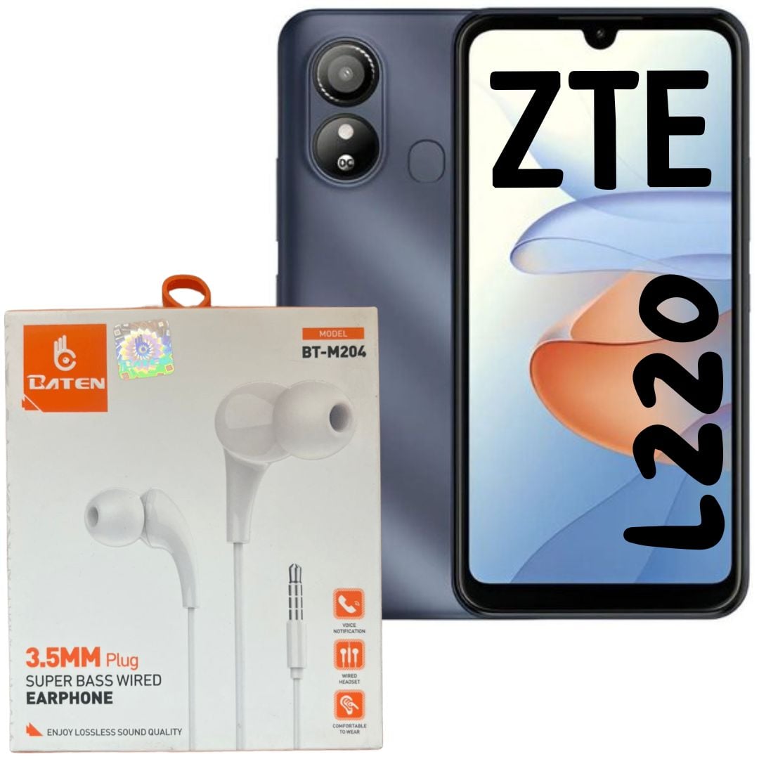 ZTE BLADE L220 32GB 1GB AZUL + AUDIFONOS BATEN - 1