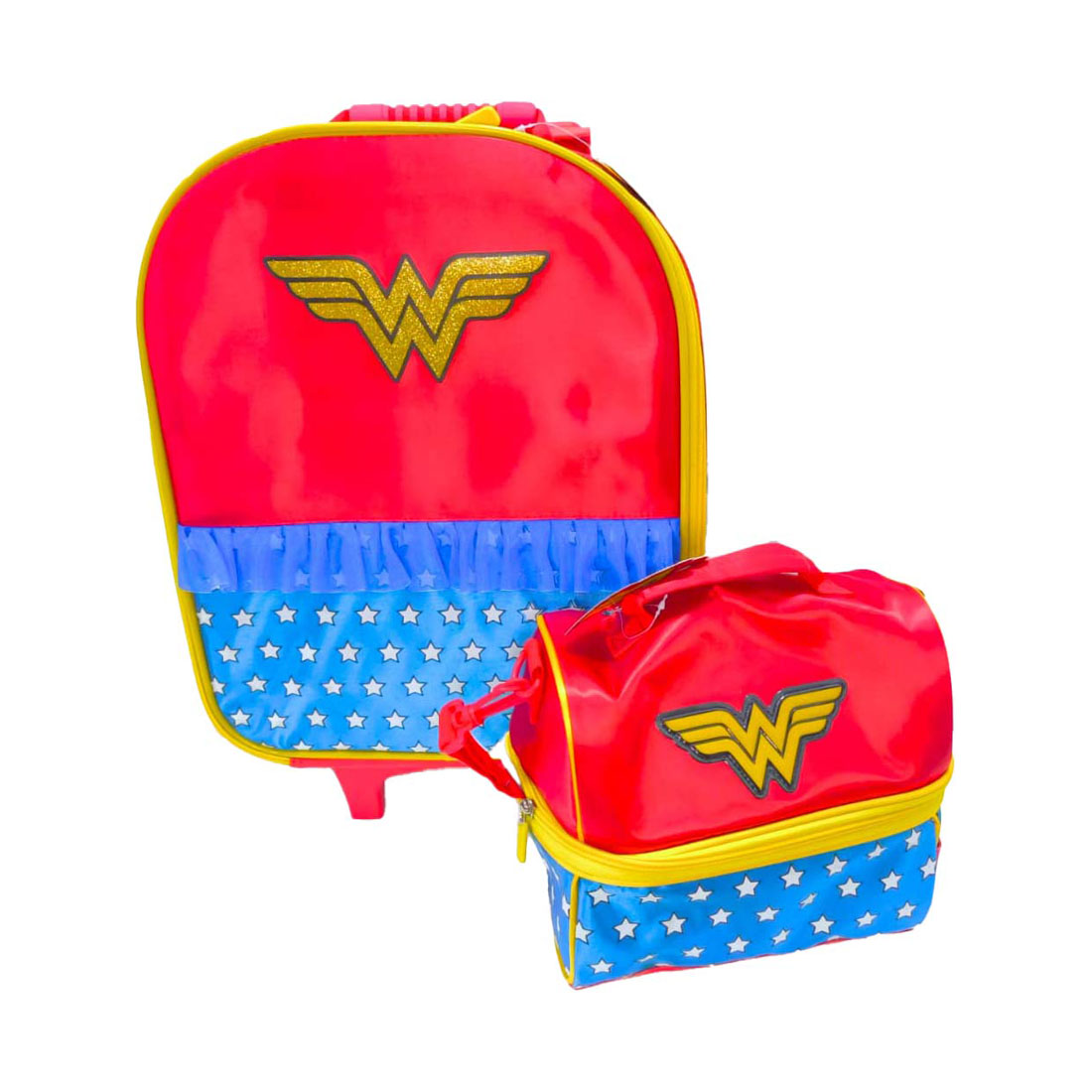 SET MOCHILA ESCOLAR WONDER WOMAN CALSS + LABUBU - 2