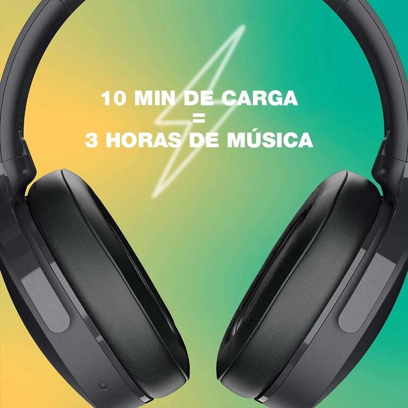 AUDIFONO BT SKULLCANDY OVER EAR HESH EVO NEGRO - 5