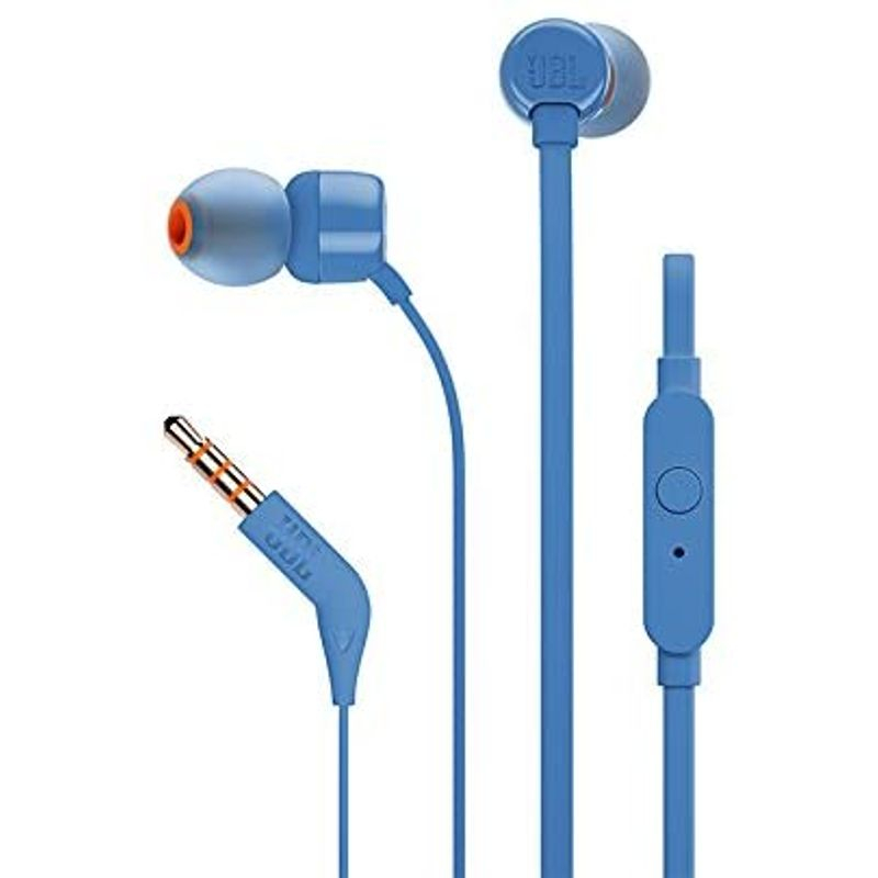 AUDIFONO JBL TUNE 110 MICROFONO CONECTOR 3.5MM AZUL - 1