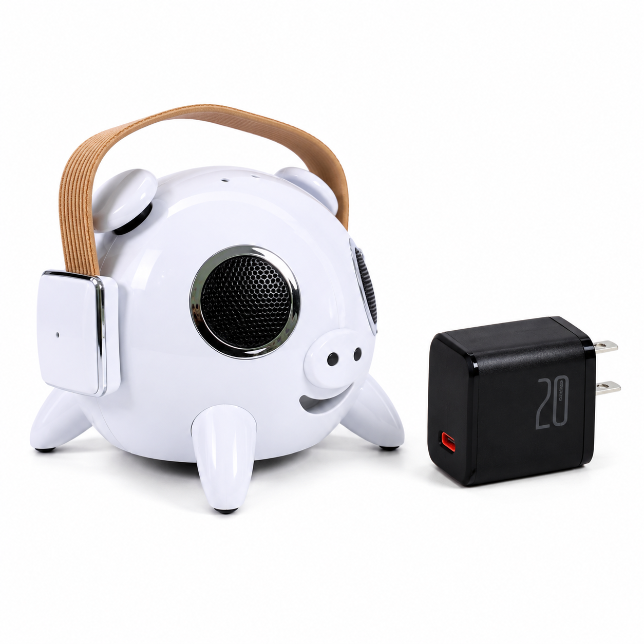 COMBO PARLANTE PIG + CARGADOR 20W TIPO C - 1