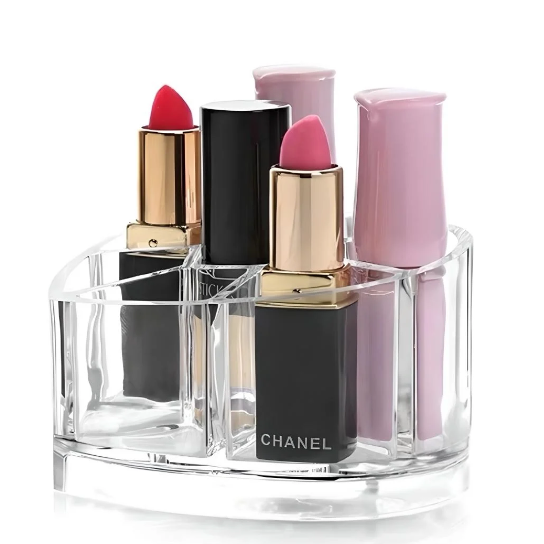 ORGANIZADOR ACRÍLICO DE MAQUILLAJE CORAZÓN - 2