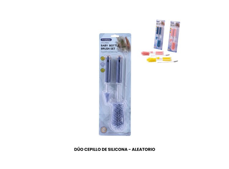 DÚO CEPILLO DE SILICONA - ALEATORIO - 1