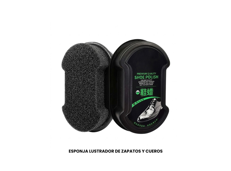 ESPONJA LUSTRADOR DE ZAPATOS Y CUEROS - 1
