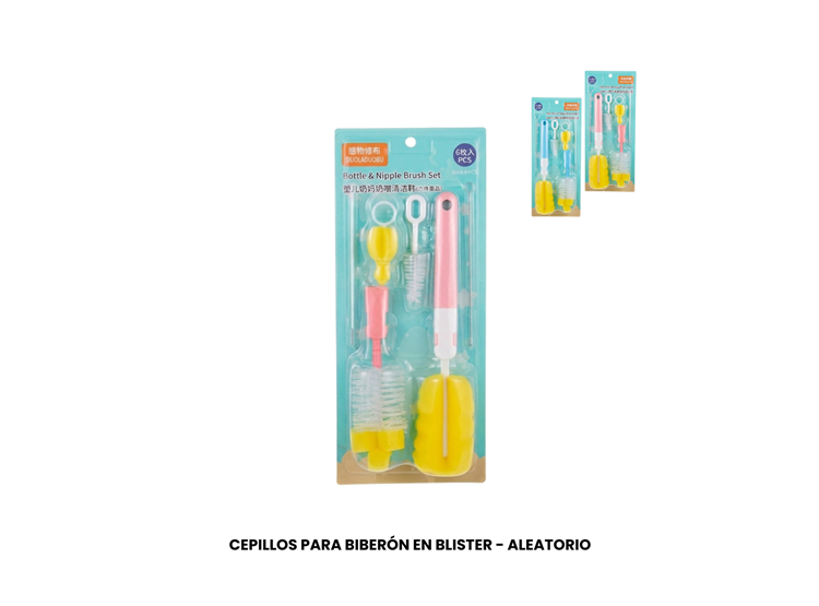 CEPILLOS PARA BIBERÓN EN BLISTER - ALEATORIO - 1