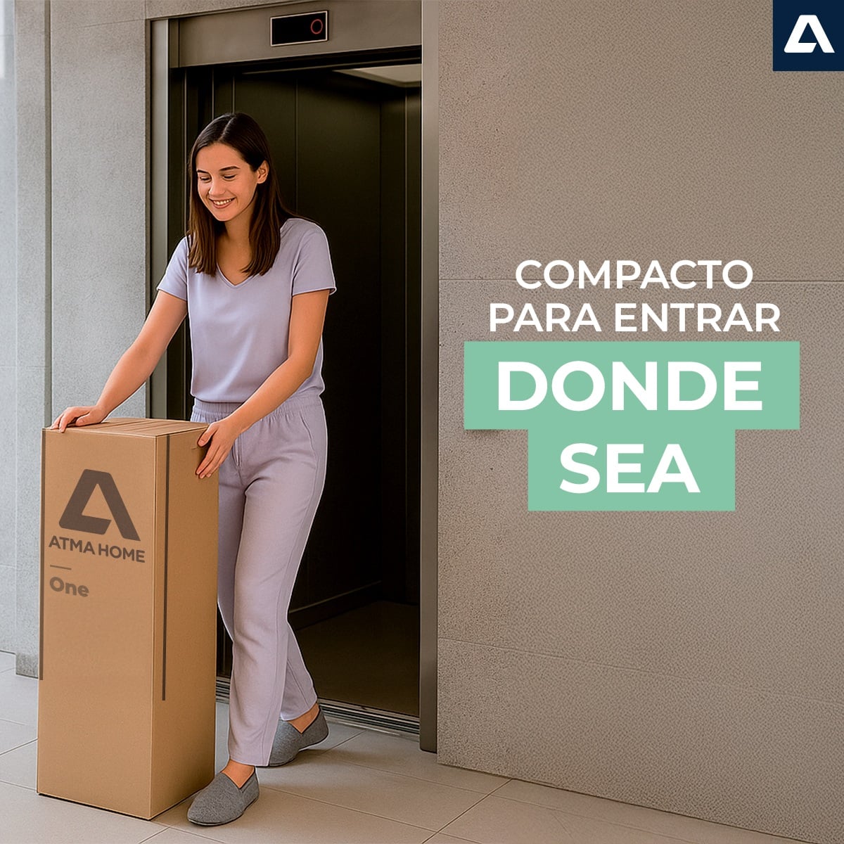 COLCHÓN ATMA ONE EN CAJA 2 PLAZAS 3 CAPAS DE ESPUMA 20 CM - 2