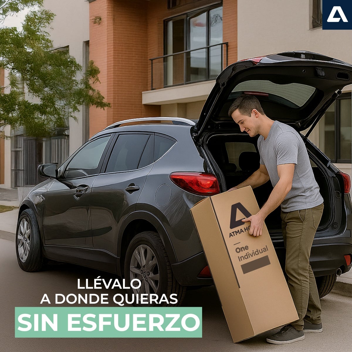 COLCHÓN ATMA ONE EN CAJA 2 PLAZAS 3 CAPAS DE ESPUMA 20 CM - 7