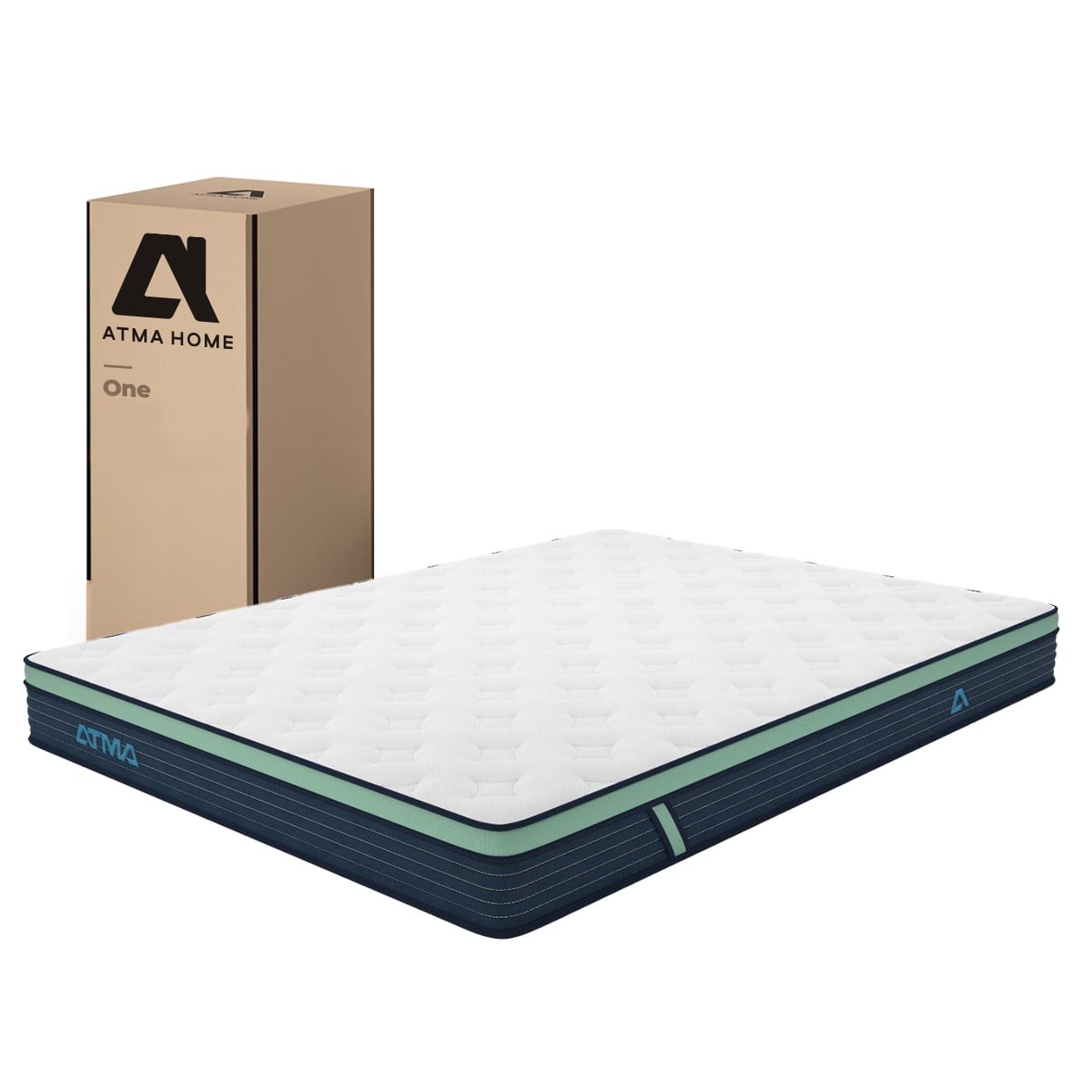 COLCHÓN ATMA ONE EN CAJA 2 PLAZAS 3 CAPAS DE ESPUMA 20 CM - 9