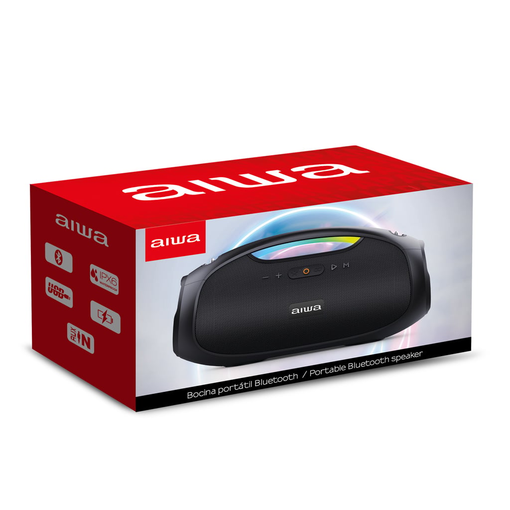 PARLANTE AIWA BOOMBOX AWS244BT PORTÁTIL BLUETOOTH 60W RMS - 4