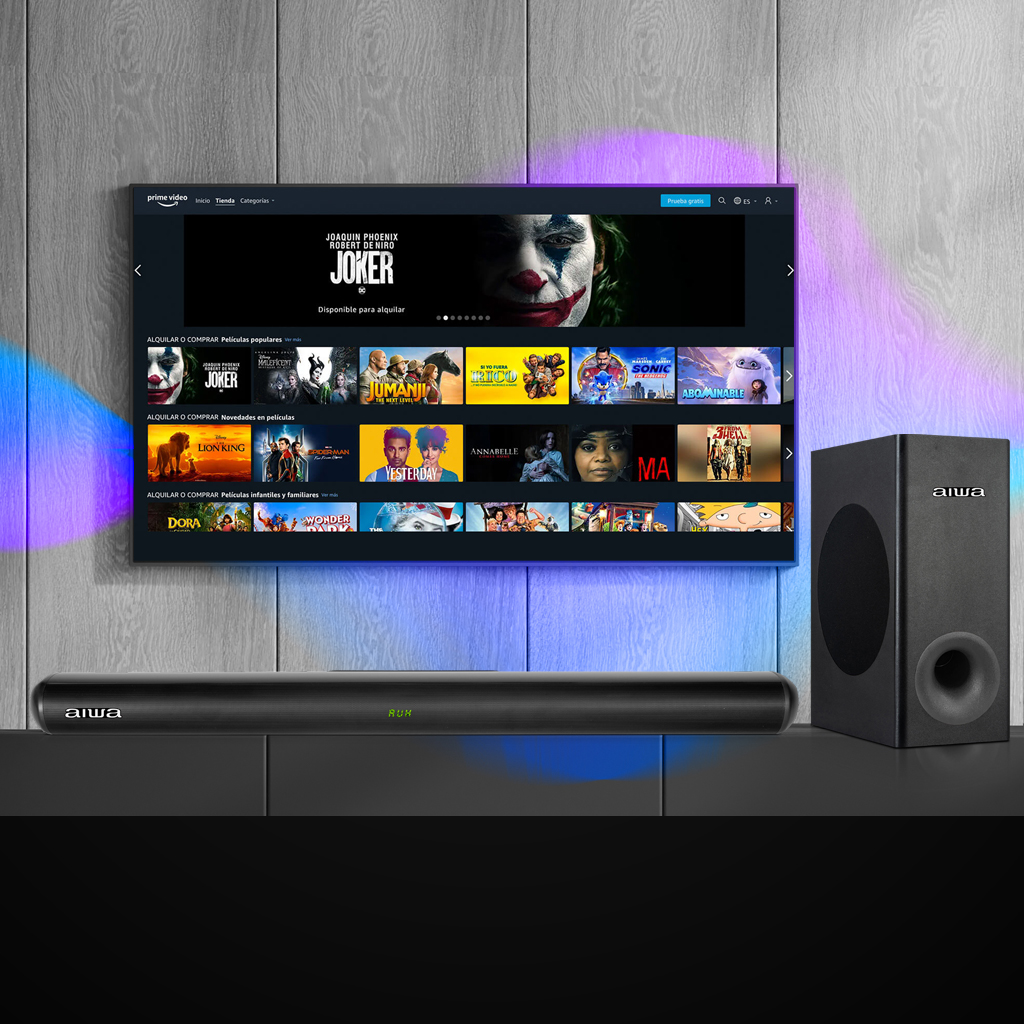 BARRA DE SONIDO AIWA AWSBH21WW CON SUBWOOFER - 4