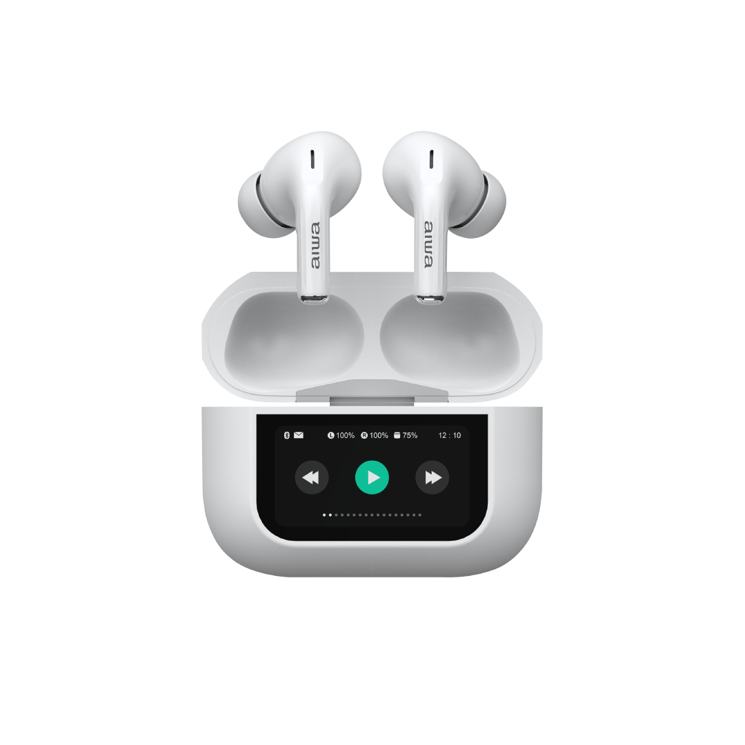 AURICULARES TWS PANTALLA TÁCTIL AIWA AWTWSGPROW - 1