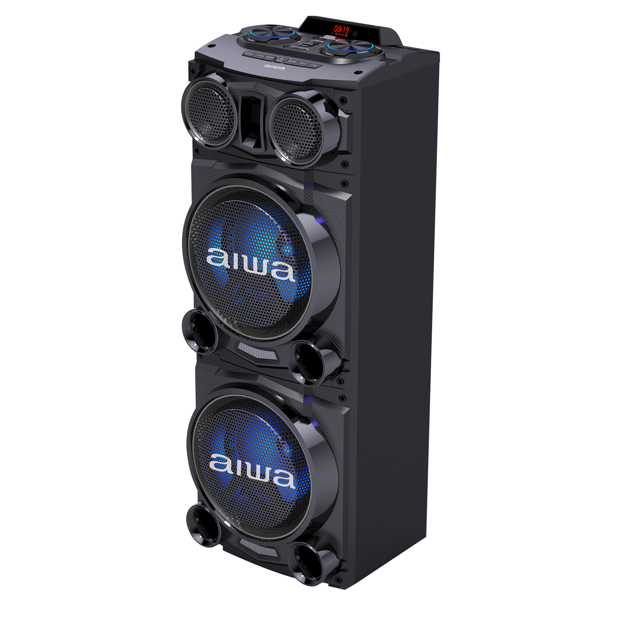 TORRE DE SONIDO AIWA AWPOC10 BT 2500W PMPO DJ FIESTA. - 2