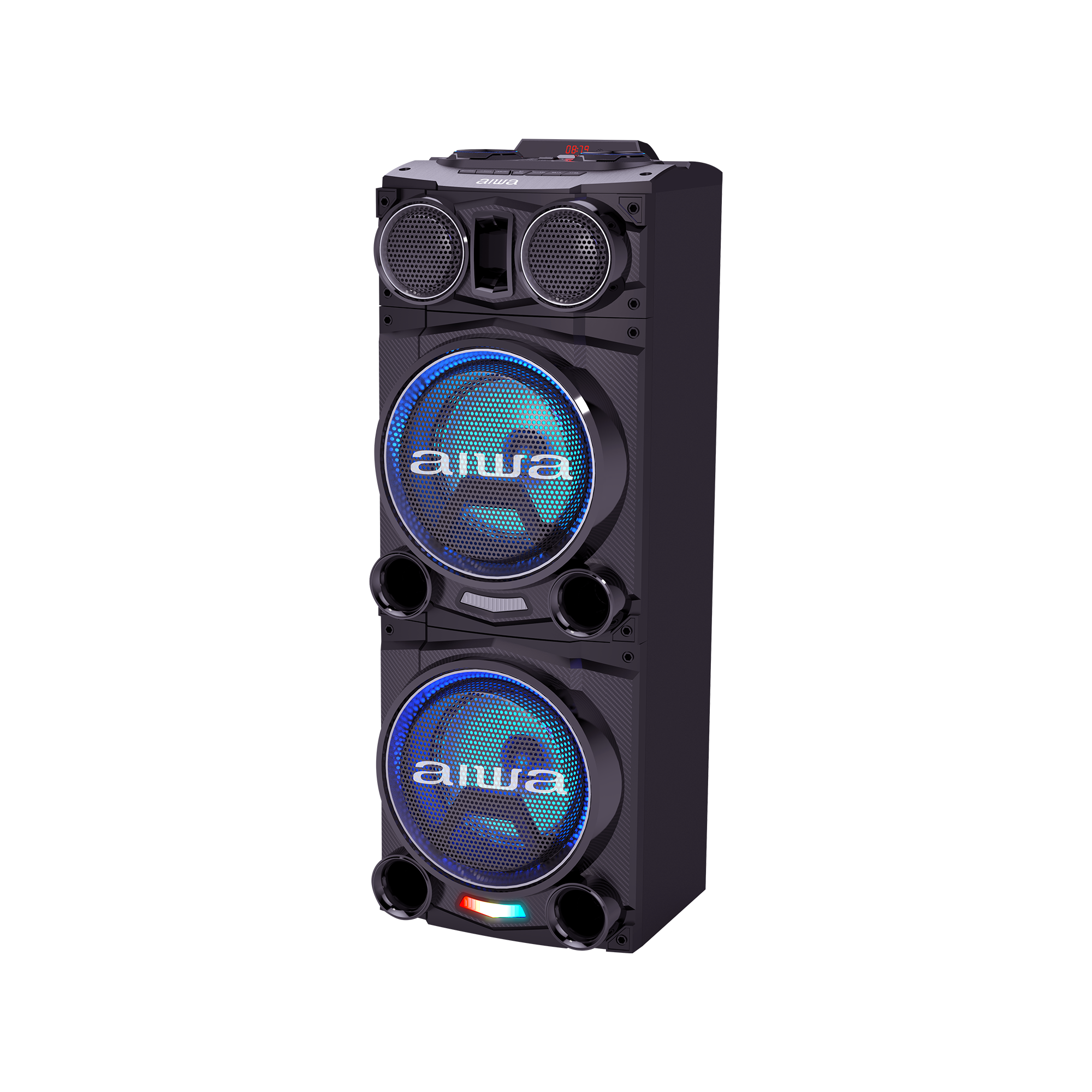 TORRE DE SONIDO AIWA AWPOC10 BT 2500W PMPO DJ FIESTA. - 3