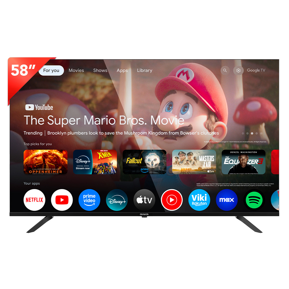 SMART TV AIWA 58' 4K QLED GOOGLE TV - 1