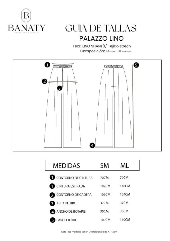 PALAZZO LINO PARA MUJER BANATY - 3