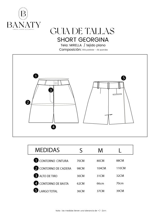 SHORT SASTRERO DE MUJER GEORGINA BANATY - 2