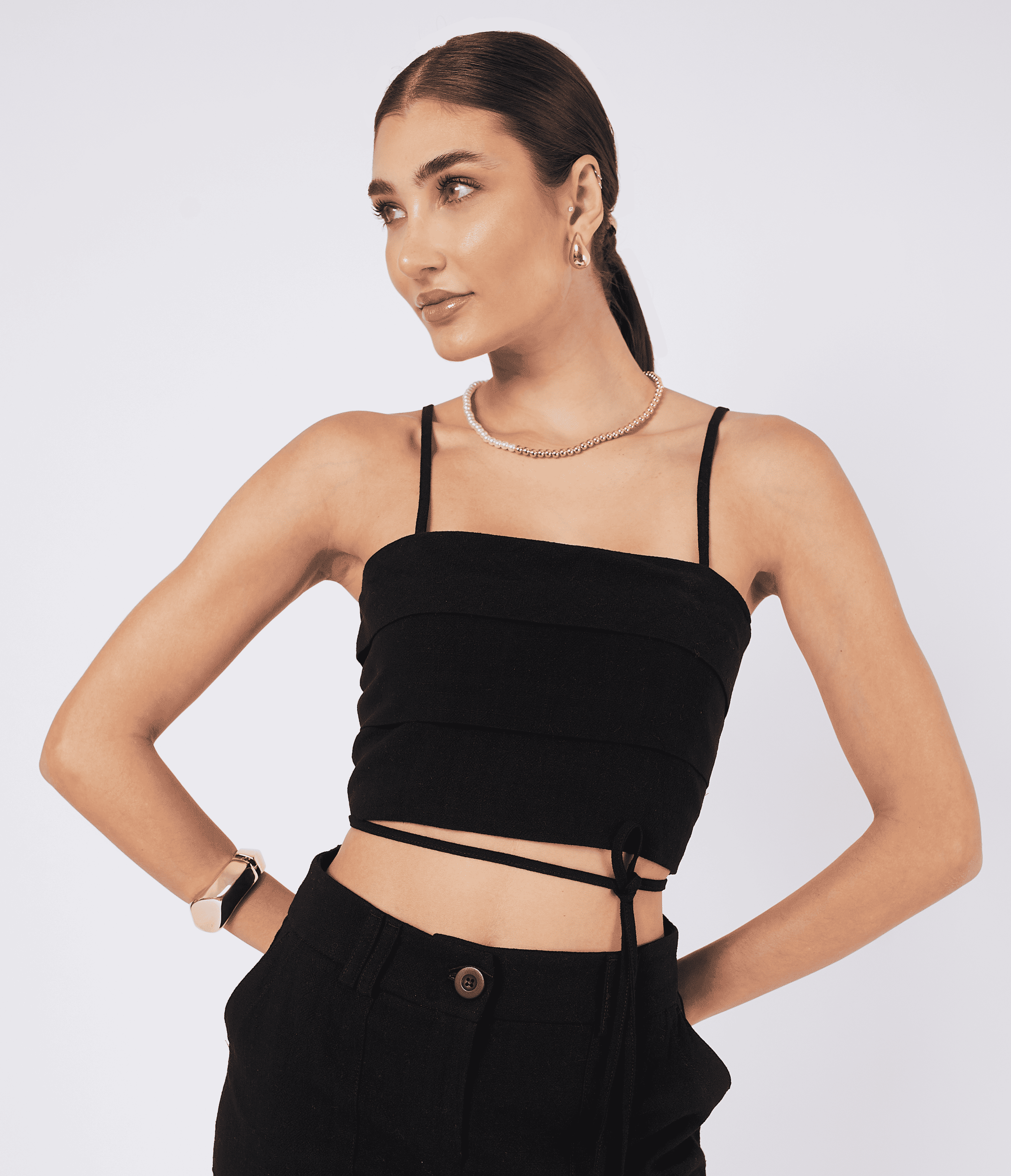 TOP LINO ROMINA PARA MUJER BANATY - 1