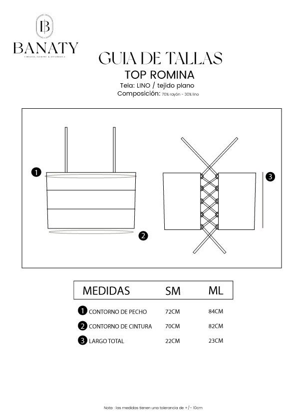 TOP LINO ROMINA PARA MUJER BANATY - 2