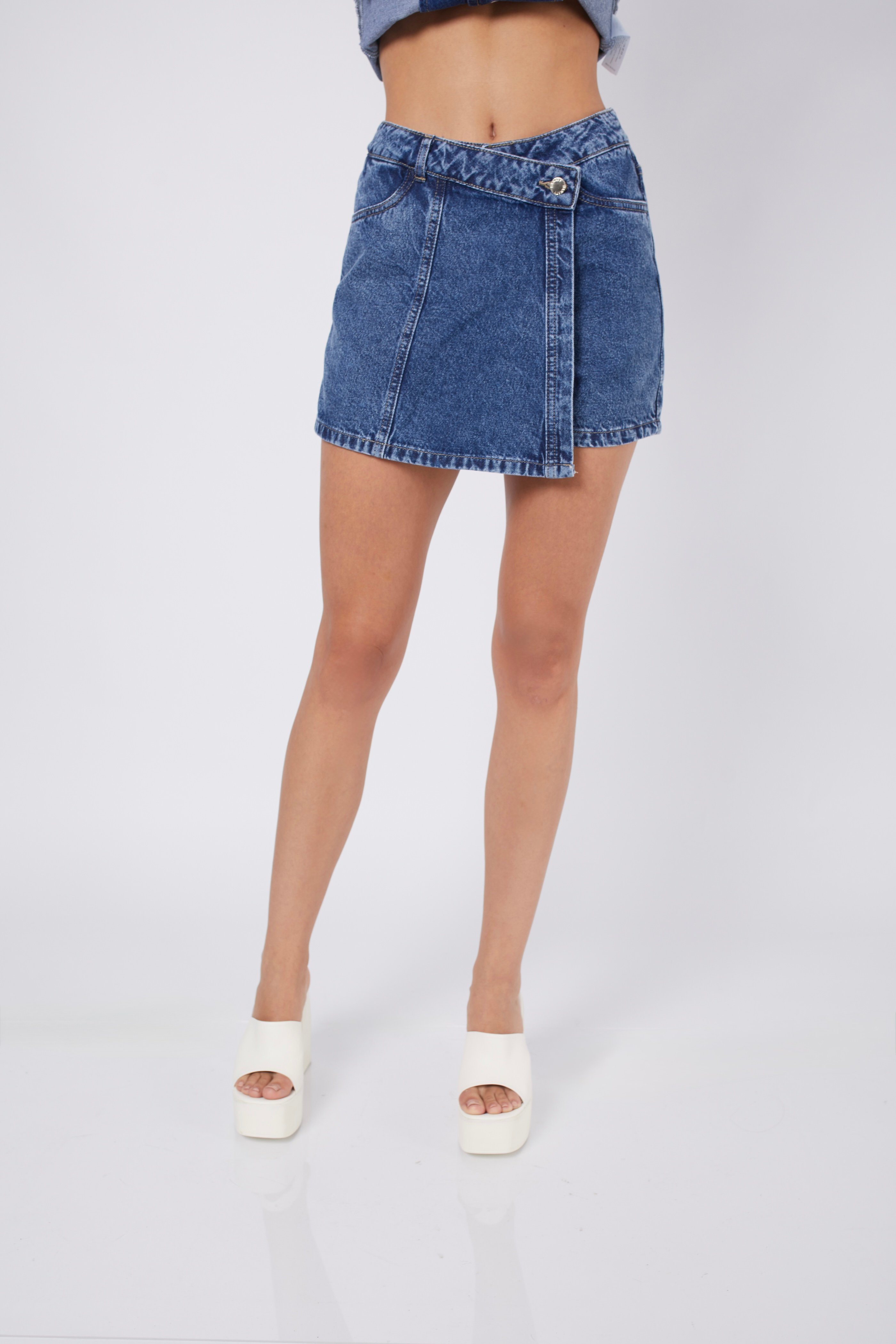 FALDA SHORT DENIM DE MUJER BANATY - 3
