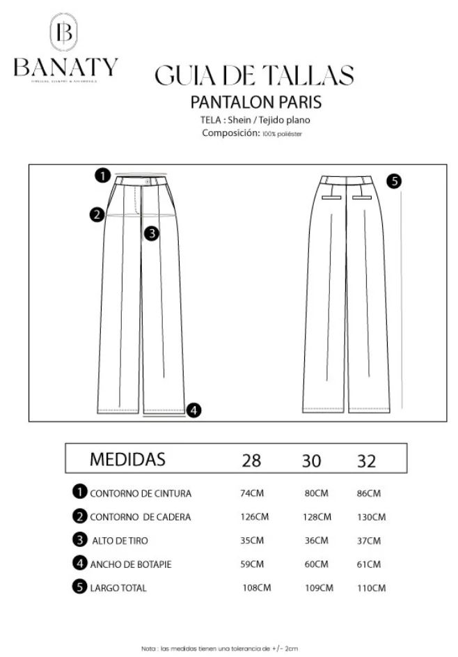 PANTALON RECTO PARIS PARA MUJER BANATY - 2