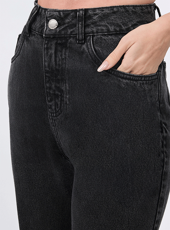 PALAZZO DENIM A LA CINTURA CON BOLSILLOS - 3