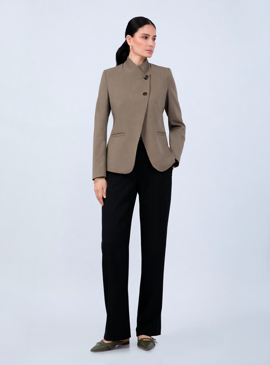 BLAZER ESTRUCTURADO CUELLO ALTO CRUZADO - CELINE - 5