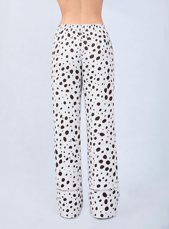 PANTALÓN PALAZZO DE ALGODÓN CON PRINT - ALBINA - 3