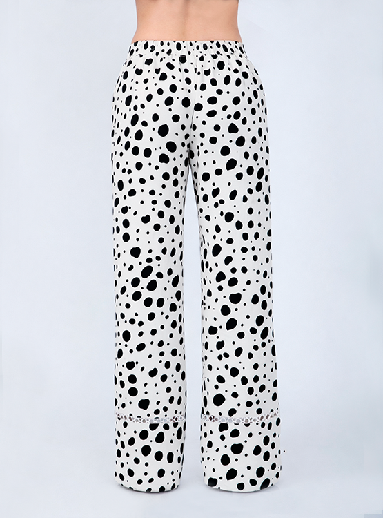 PANTALÓN PALAZZO DE ALGODÓN CON PRINT - ALBINA - 3